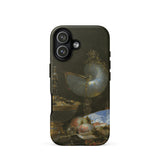 Still Life with Holbein Bowl Nautilus Cup Glass Goblet and Fruit Dish - Willem Kalf Phone Case Iphone 17 / Matte Black Phone Case Detailed
