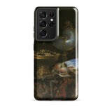 Still Life with Holbein Bowl Nautilus Cup Glass Goblet and Fruit Dish - Willem Kalf Phone Case Samsung Galaxy S21 Ultra / Gloss Black