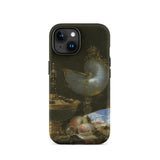 Still Life with Holbein Bowl Nautilus Cup Glass Goblet and Fruit Dish - Willem Kalf Phone Case Iphone 15 / Matte Dark Phone Case Classical