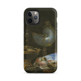 Still Life with Holbein Bowl Nautilus Cup Glass Goblet and Fruit Dish - Willem Kalf Phone Case Iphone 11 Pro / Matte Black Detailed