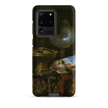 Still Life with Holbein Bowl Nautilus Cup Glass Goblet and Fruit Dish - Willem Kalf Phone Case Samsung Galaxy S20 Ultra / Matte Black