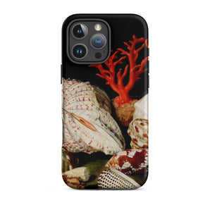 Still Life with Shells & Corals - Jacques Linard Iphone Case, 16 Pro Max / Matte, Seashell-themed Phone Case