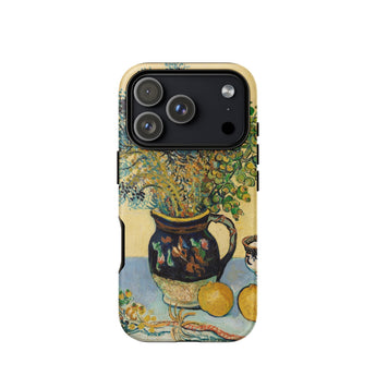 Still Life - Vincent Van Gogh Phone Case Iphone 17 Pro / Matte 12 Max Gogh’s Vase, Vibrant World Mobile Cases