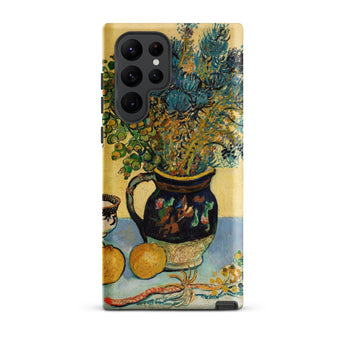 Still Life - Vincent Van Gogh Phone Case Samsung Galaxy S22 Ultra / Matte Phone Case Vibrant Impressionistic Life Painting Blue Green