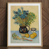 Still Life - Vincent Van Gogh Post-impressionism Art Print / Canvas, 24x32’’ / 61x81cm / Natural Frame / Matboard, Posters Prints & Visual