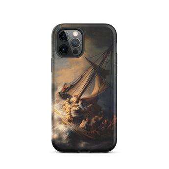 Storm on the Sea of Galilee - Rembrandt Phone Case, Iphone 12 Pro / Matte, Mobile Cases, Toby Leon