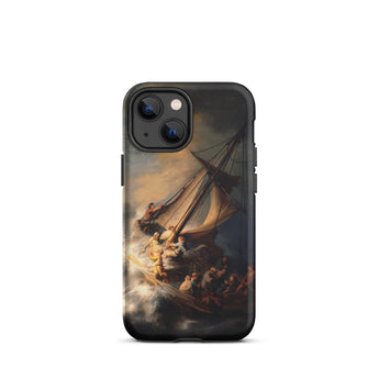 Storm on the Sea of Galilee - Rembrandt Phone Case, Iphone 13 Mini / Matte, Mobile Cases, Toby Leon