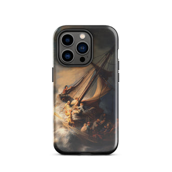 Storm on the Sea of Galilee - Rembrandt Phone Case Iphone 14 Pro / Gloss Black Phone Case Detailed Reproduction Classical Maritime Painting