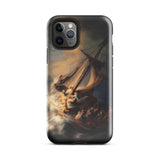 Storm on the Sea of Galilee - Rembrandt Phone Case Iphone 11 Pro / Gloss Black Phone Case Dramatic Maritime Painting Sailors Turbulent
