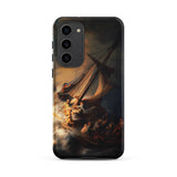 Storm on the Sea of Galilee - Rembrandt Phone Case Samsung Galaxy S23 Plus / Matte Black Phone Case Dramatic Painting Sailboat Turbulent