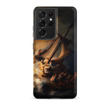 Storm on the Sea of Galilee - Rembrandt Phone Case Samsung Galaxy S21 Ultra / Matte Black Phone Case Dramatic Painting Sailors Rough Seas