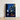Framed Illustration Stylized Nighttime Street Scene Buildings Deep Visit India 1920s, Indian Evening Exhales, Cobalt Moon