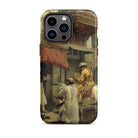 Street Scene in India - Edwin Lord Weeks Iphone Case, 14 Pro Max / Matte, Phone Case Painting