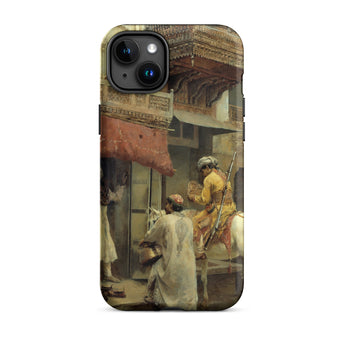 Scena di strada in India - Custodia per iPhone Edwin Lord Weeks, 15 Plus / Opaca, Custodie per telefoni cellulari, Toby Leon