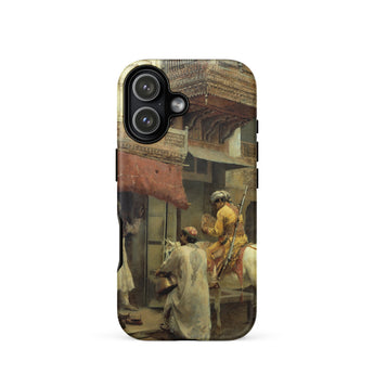 Scena di strada in India - Custodia per iPhone Edwin Lord Weeks, 17 / Opaca, Custodie per telefoni cellulari, Toby Leon