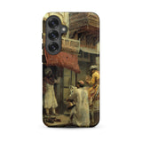 Street Scene in India - Edwin Lord Weeks Phone Case, Samsung Galaxy S25 Plus / Matte, Mobile Cases, Toby Leon