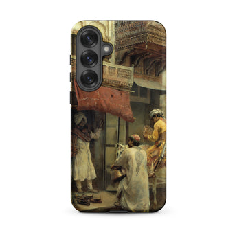 Street Scene in India - Edwin Lord Weeks Phone Case, Samsung Galaxy S25 Plus / Matte, Mobile Cases, Toby Leon