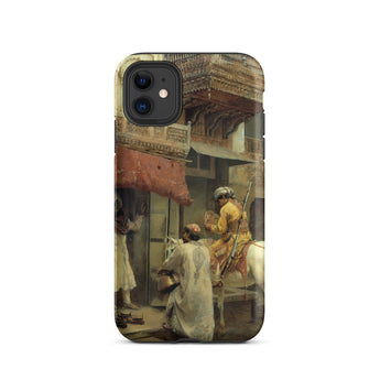 Street Scene in India - Edwin Lord Weeks Phone Case Iphone 11 / Matte Phone Case Historical Painting Edwin Lord Weeks, India Iphone Case,