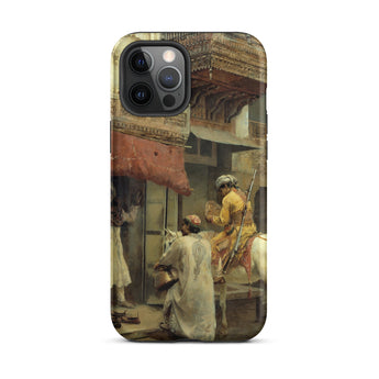 Street Scene in India - Edwin Lord Weeks Phone Case Iphone 12 Pro Max / Matte Artistic Phone Case Edwin Lord Weeks, India Iphone Case,