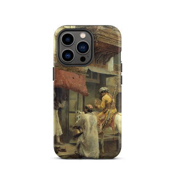 Street Scene in India - Edwin Lord Weeks Phone Case Iphone 13 Pro / Matte Phone Case Painting Edwin Lord Weeks, India Iphone Case, Weeks’
