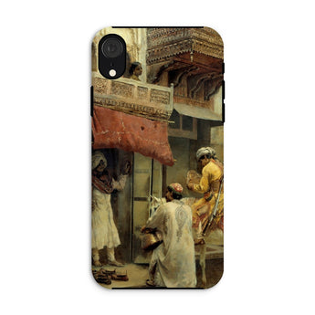 Street Scene in India - Edwin Lord Weeks Phone Case Iphone Xr / Matte Phone Case Classical Painting Middle Eastern Street Scene Edwin Lord