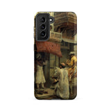 Street Scene in India - Edwin Lord Weeks Phone Case Samsung Galaxy S21 Fe / Matte Phone Case Detailed Historical Painting Figures