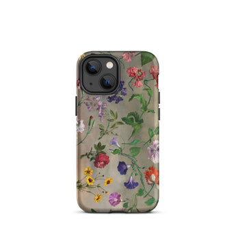 Studies of Flowers - Jacques–laurent Agasse Phone Case, Iphone 13 Mini / Matte, Mobile Cases, Toby Leon