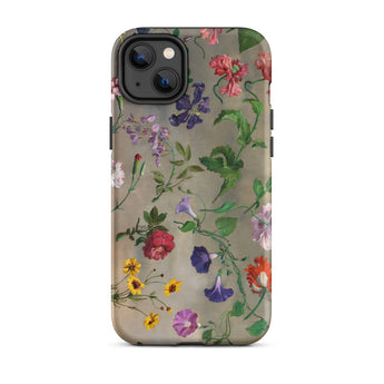 Studies of Flowers - Jacques–laurent Agasse Phone Case, Iphone 14 Plus / Matte, Mobile Cases, Toby Leon