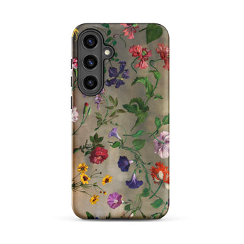 Studies of Flowers - Jacques–laurent Agasse Phone Case, Samsung Galaxy S24 Plus / Matte, Mobile Cases, Toby Leon