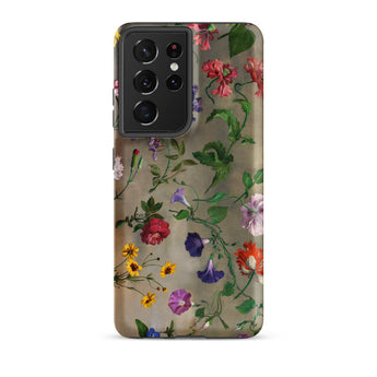 Studies of Flowers - Jacques–laurent Agasse Samsung Case, Galaxy S21 Ultra / Matte, Smartphone Case Floral Pattern