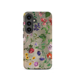 Studies of Flowers - Jacques–laurent Agasse Samsung Case, Galaxy S24 / Matte, Phone Case Floral Pattern