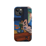 Studio with Goldfish - Henri Matisse Phone Case Iphone 14 / Matte Iphone Case Colorful Abstract Painting Nude Figure Room Henri Matisse