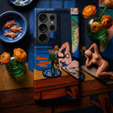 Studio with Goldfish - Henri Matisse Phone Case Phone Case Vibrant Stylized Painting Figure Orange Flowers Henri Matisse Iphone, Lets