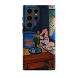 Studio with Goldfish - Henri Matisse Phone Case Samsung Galaxy S23 Ultra / Matte Phone Case Vibrant Stylized Painting Nude Figure Vase