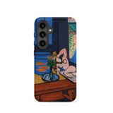 Studio with Goldfish - Henri Matisse Phone Case Samsung Galaxy S24 / Matte Vibrant Stylized Painting Nude Figure Vase Iphone, Lets Color,