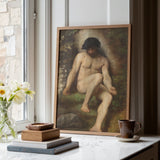 Studie von Adam für das Paradies - Alexandre Cabanel Fine Art Print / Leinwand, Poster Drucke & visuelle Kunstwerke, Toby Leon