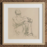 Study for Astronomy - John Singer Sargent Kunstdruck / Leinwand, 12x12’’ / 31x31cm / Naturrahmen / Passepartout, Poster, Drucke & visuelle