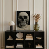 Study of a Human Skull Art Print / Canvas Black-and-white Framed Portrait Bone Meets Lens, Prints
