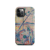 Study for Luxe Calme et Volupte - Henri Matisse Phone Case Iphone 12 Pro / Matte Vibrant Impressionistic Painting Blues Pinks Figures