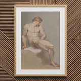 Studie eines männlichen Akts – Edward Francis Burney Fine-Art-Print / Leinwand, Poster-Drucke & visuelle Kunstwerke, Toby Leon