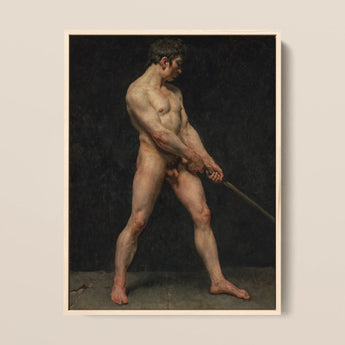 Studie eines nackten Mannes - Follower Pierre Narcisse Guerin Kunstdruck / Leinwand, 12x16’’ / 31x41cm / Naturrahmen, Poster Drucke & Visuelle