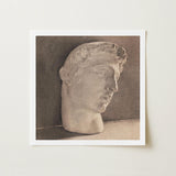 Study of a Plaster Head - Jan Veth Art Print / Canvas, Veth’s, Opens, Chalk-white Highlight Tracing, Surface Remain Approximate, Prints