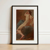 Study of a Seated Male Nude - Ubaldo Gandolfi Art Print / Canvas, Prints