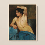 Studie eines halbaktigen Mannes – Edouard Joseph Dantan Kunstdruck / Leinwand, 12x16’’ / 31x41cm / Naturrahmen, Poster Drucke & visuelle Kunstwerke,