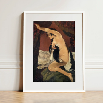 Study for Venus - Gustave Courbet Art Print / Canvas, 12x16’’ / 31x41cm / White Frame / Matboard, Posters Prints & Visual Artwork, Toby Leon