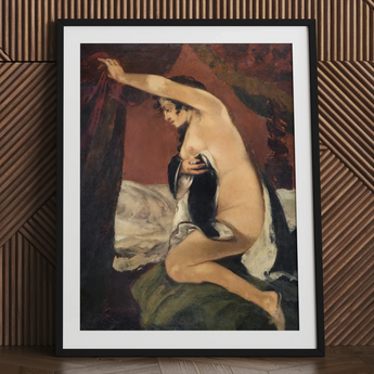 Study for Venus - Gustave Courbet Art Print / Canvas, 24x32’’ / 61x81cm / Black Frame / Matboard, Posters Prints & Visual Artwork, Toby Leon