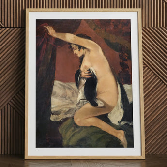 Study for Venus - Gustave Courbet Art Print / Canvas, Jean-désiré-gustave Courbet Builds, Heavy Curtain Stained, Unfinished Mythological