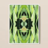 Oh so Succulent - Trippy Botanical Op Art Print / Canvas, Humble Aloe Reborn, Trippy Modern Botanical, Chlorophyll-infused Kaleidoscope
