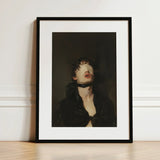 Suck it Up - Neo-victorian Gay Bdsm Art Print / Canvas Black-framed White Mat Dark-toned Portrait Person, Surrender Wrapped, Prints