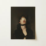 Suck it Up - Neo-victorian Gay Bdsm Art Print / Canvas Dark-toned Portrait Figure Closed Eyes Open, Surrender Wrapped, Prints